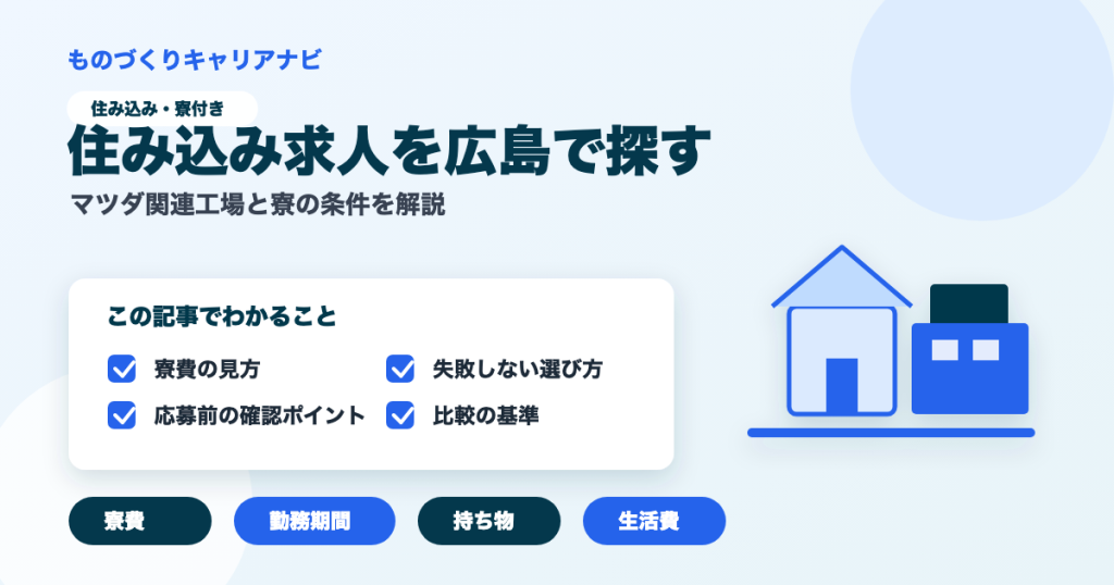 住み込み求人を広島で探すの要点を図解したアイキャッチ画像