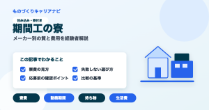 期間工の寮の要点を図解したアイキャッチ画像