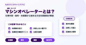 マシンオペレーターとは？の要点を図解したアイキャッチ画像