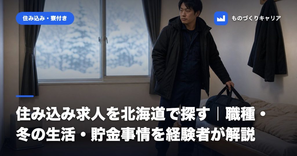 住み込み求人を北海道で探す｜職種・冬の生活・貯金事情を経験者が解説