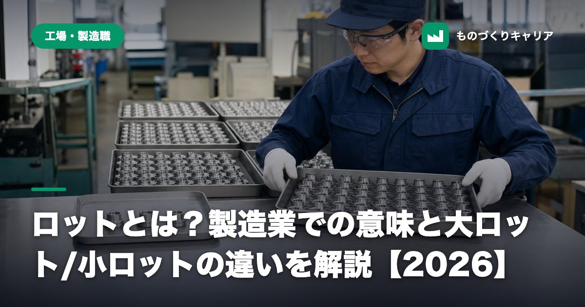 ロットとは？製造業での意味と大ロット/小ロットの違いを解説【2026】