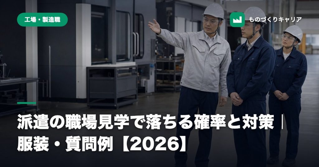 派遣の職場見学で落ちる確率と対策｜服装・質問例【2026】