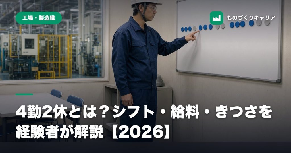 4勤2休とは？シフト・給料・きつさを経験者が解説【2026】