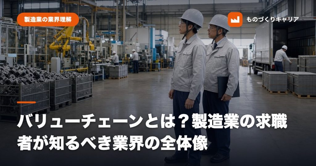 バリューチェーンとは？製造業の求職者が知るべき業界の全体像