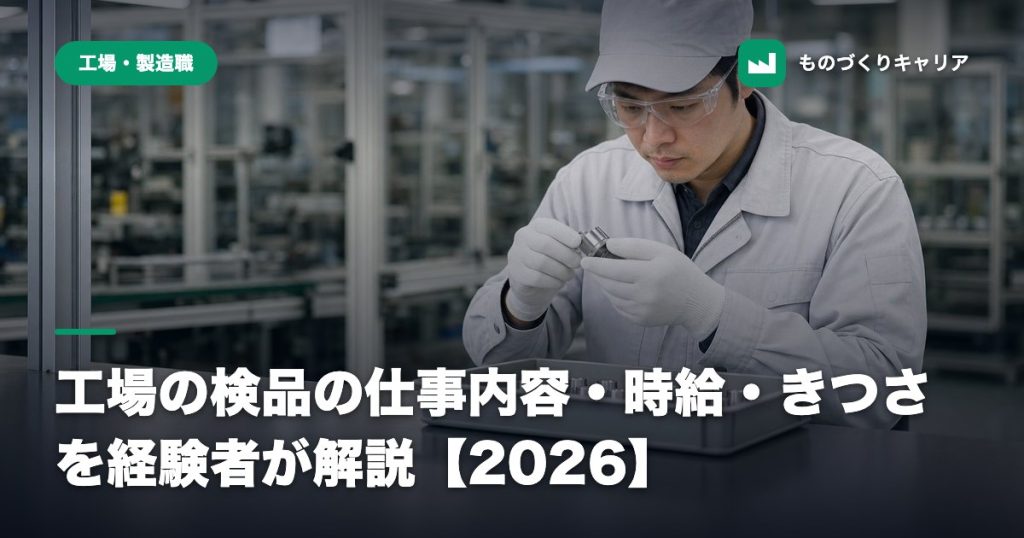 工場の検品の仕事内容・時給・きつさを経験者が解説【2026】