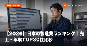 【2026】日本の製造業ランキング｜売上・年収TOP30社比較