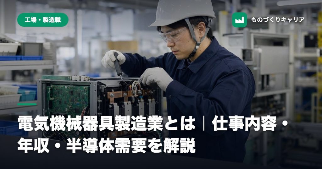 電気機械器具製造業とは｜仕事内容・年収・半導体需要を解説