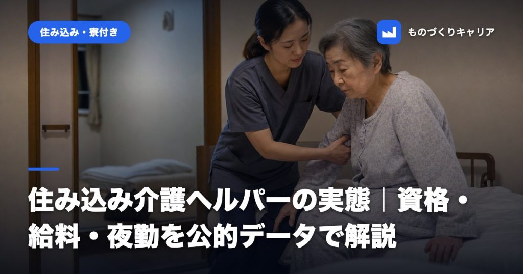 住み込み介護ヘルパーの実態｜資格・給料・夜勤を公的データで解説