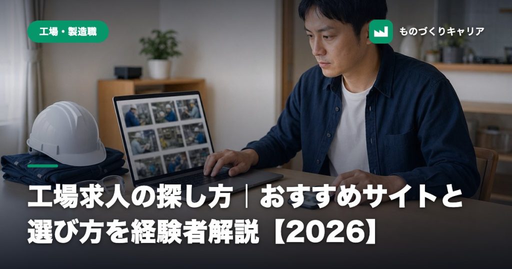 工場求人の探し方｜おすすめサイトと選び方を経験者解説【2026】