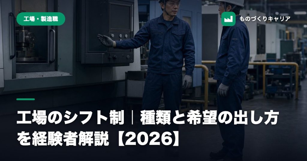 工場のシフト制｜種類と希望の出し方を経験者解説【2026】