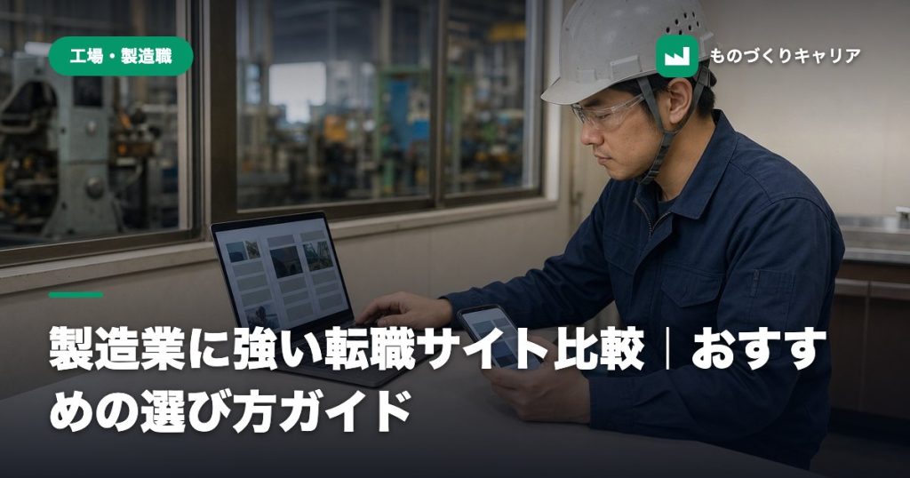 製造業に強い転職サイト比較｜おすすめの選び方ガイド