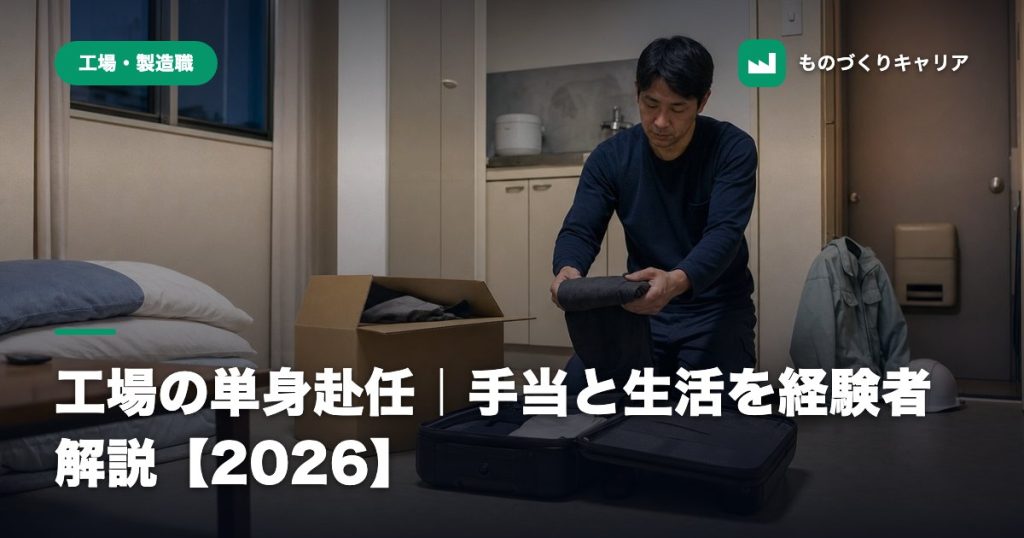 工場の単身赴任｜手当と生活を経験者解説【2026】