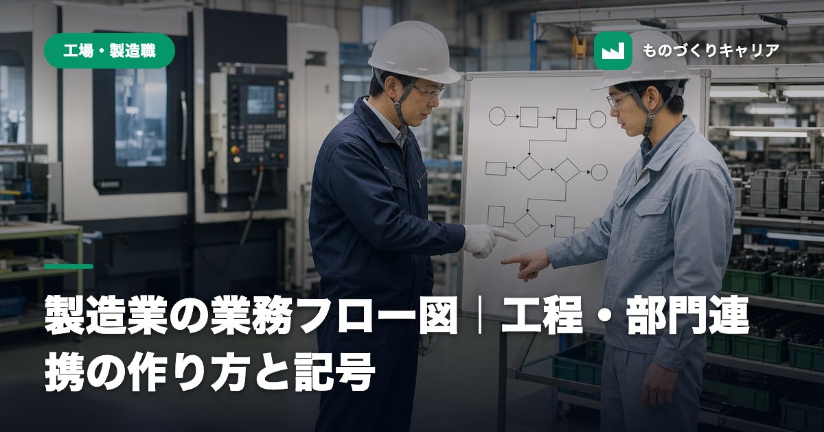 製造業の業務フロー図｜工程・部門連携の作り方と記号