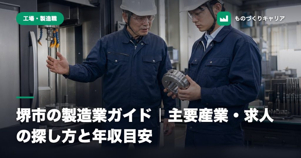 堺市の製造業ガイド｜主要産業・求人の探し方と年収目安