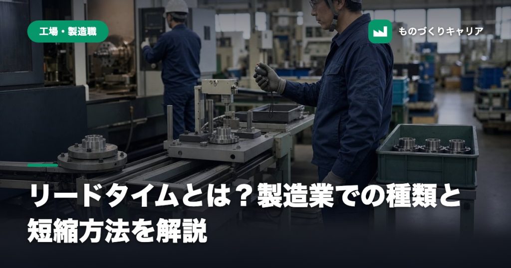 リードタイムとは？製造業での種類と短縮方法を解説