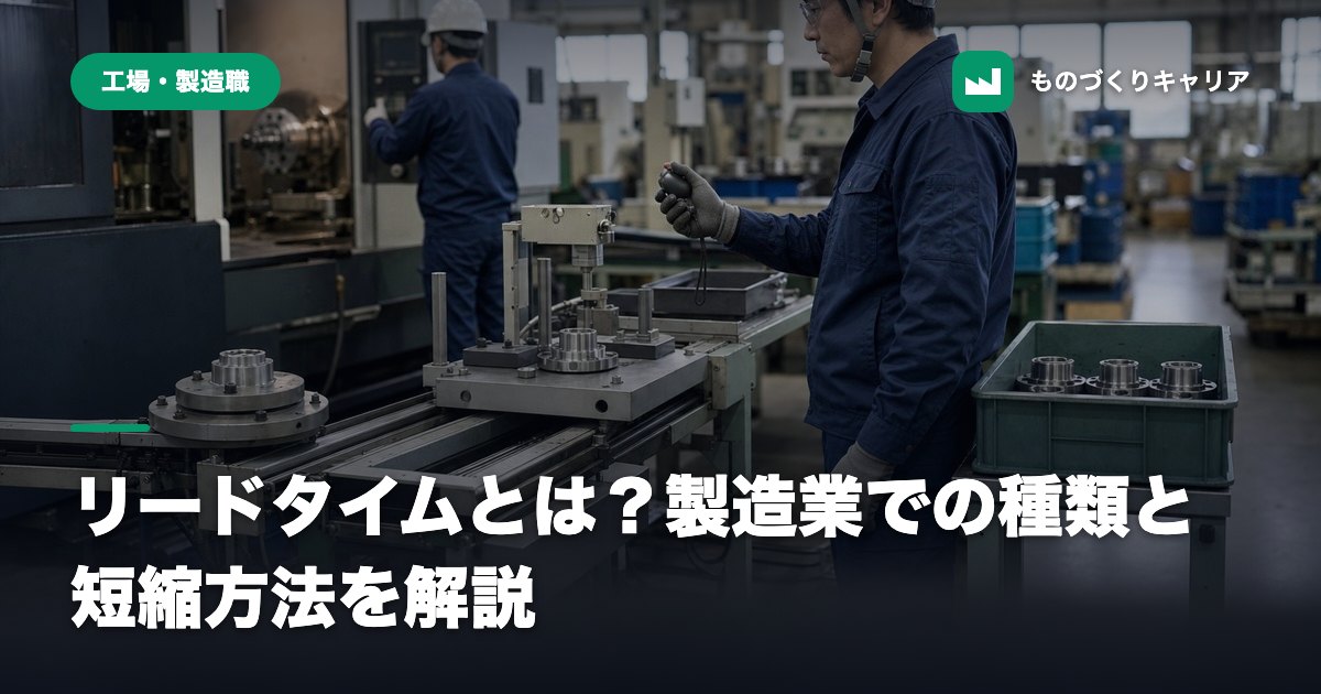 リードタイムとは？製造業での種類と短縮方法を解説