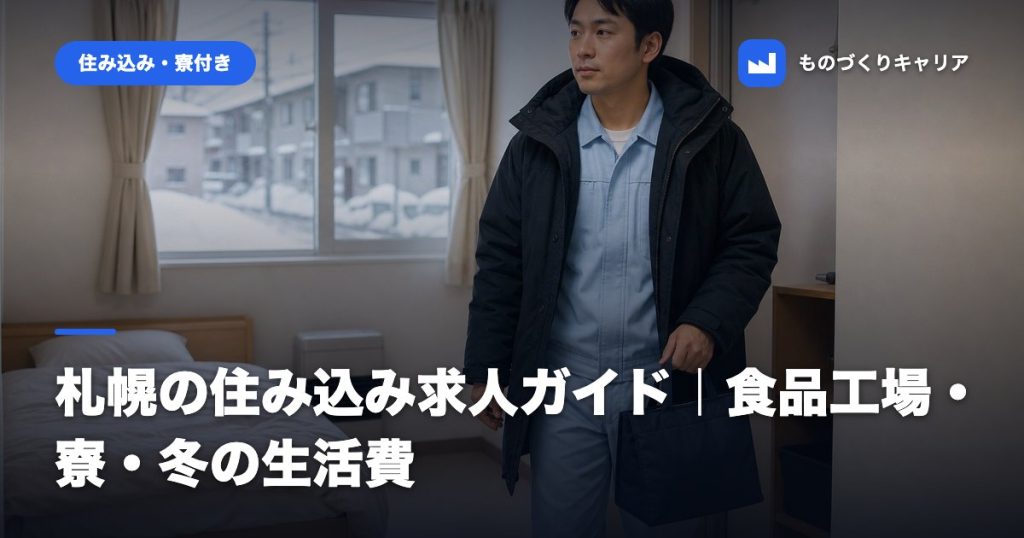 札幌の住み込み求人ガイド｜食品工場・寮・冬の生活費