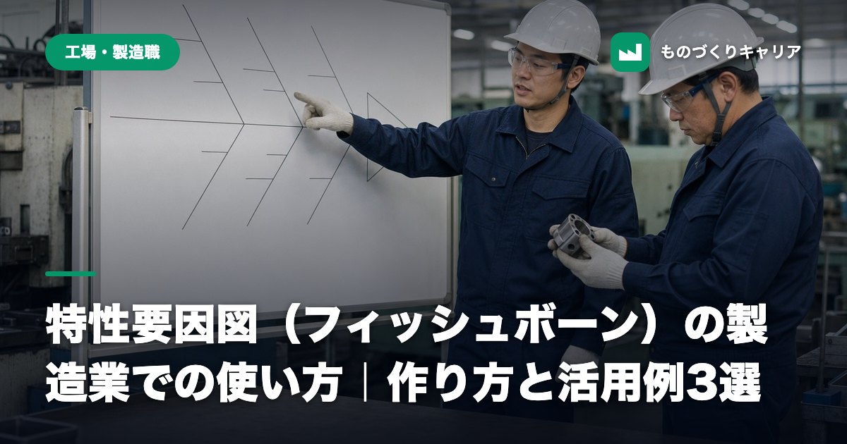特性要因図（フィッシュボーン）の製造業での使い方｜作り方と活用例3選