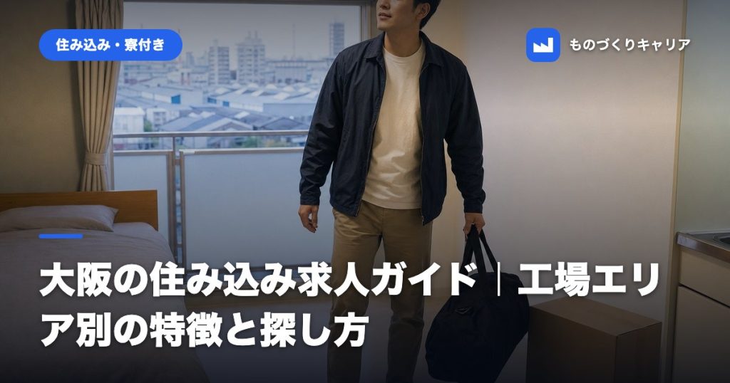 大阪の住み込み求人ガイド｜工場エリア別の特徴と探し方