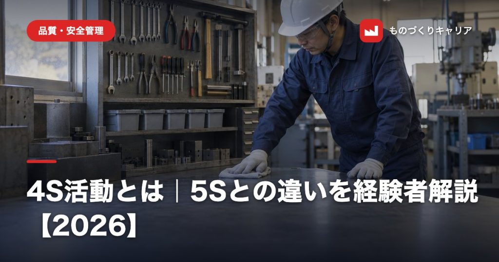 4S活動とは｜5Sとの違いを経験者解説【2026】